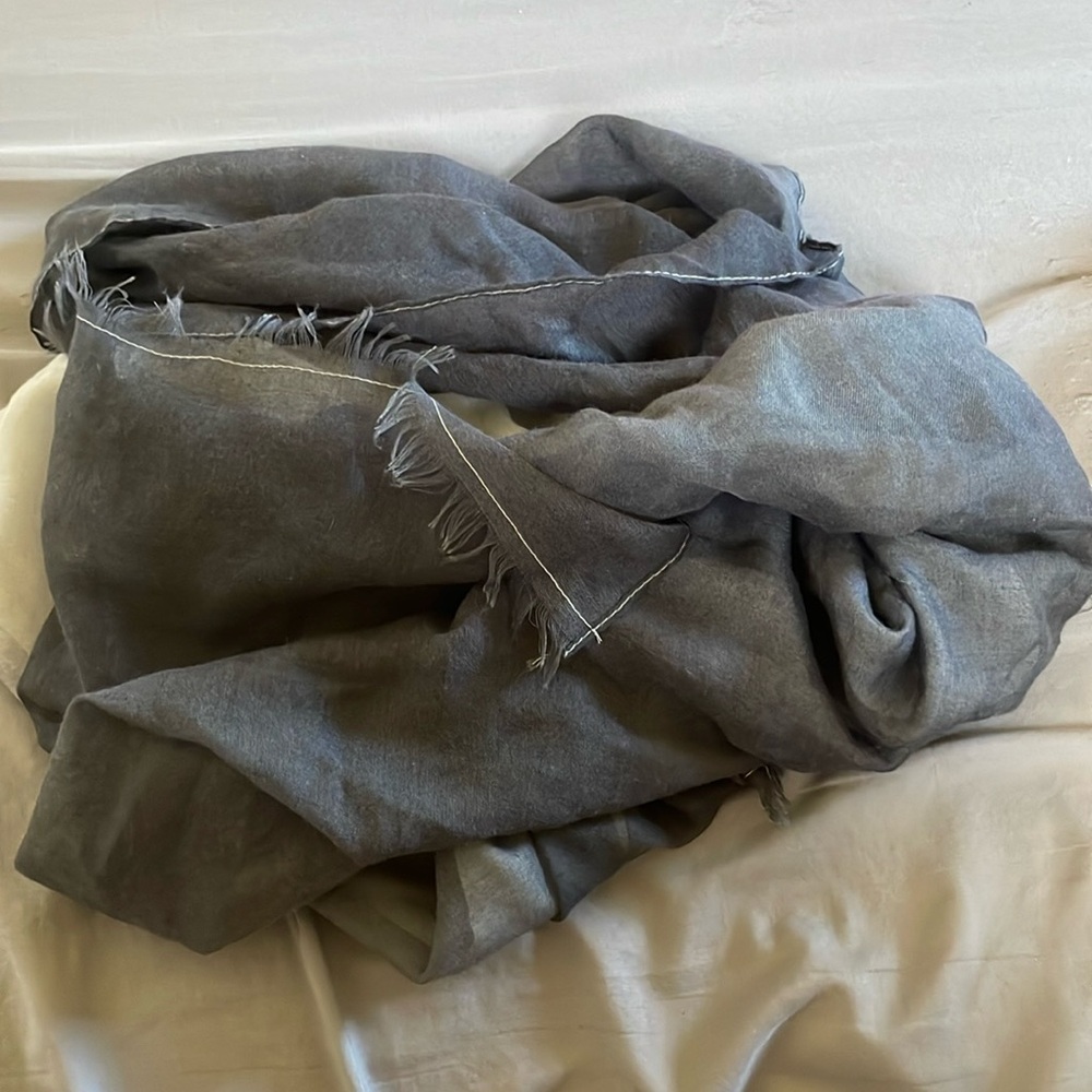 Grey ombré Polyester scarf